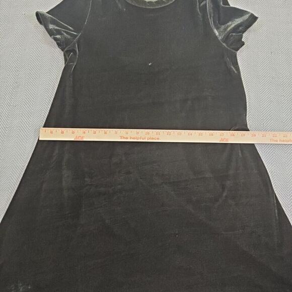 Ginger G Women’s Hunter Green Velvet Size Small A-line Dress Cottagecore Boho - Picture 6 of 14